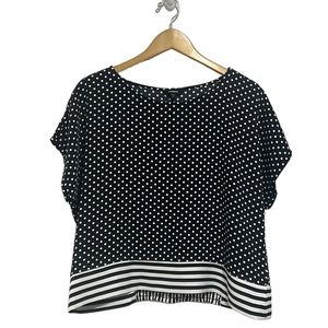Express Polka Dot Blouse Women Size XL